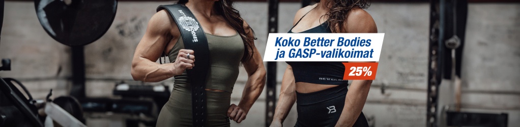 Koko Better Bodies ja GASP-valikoimat 25 %